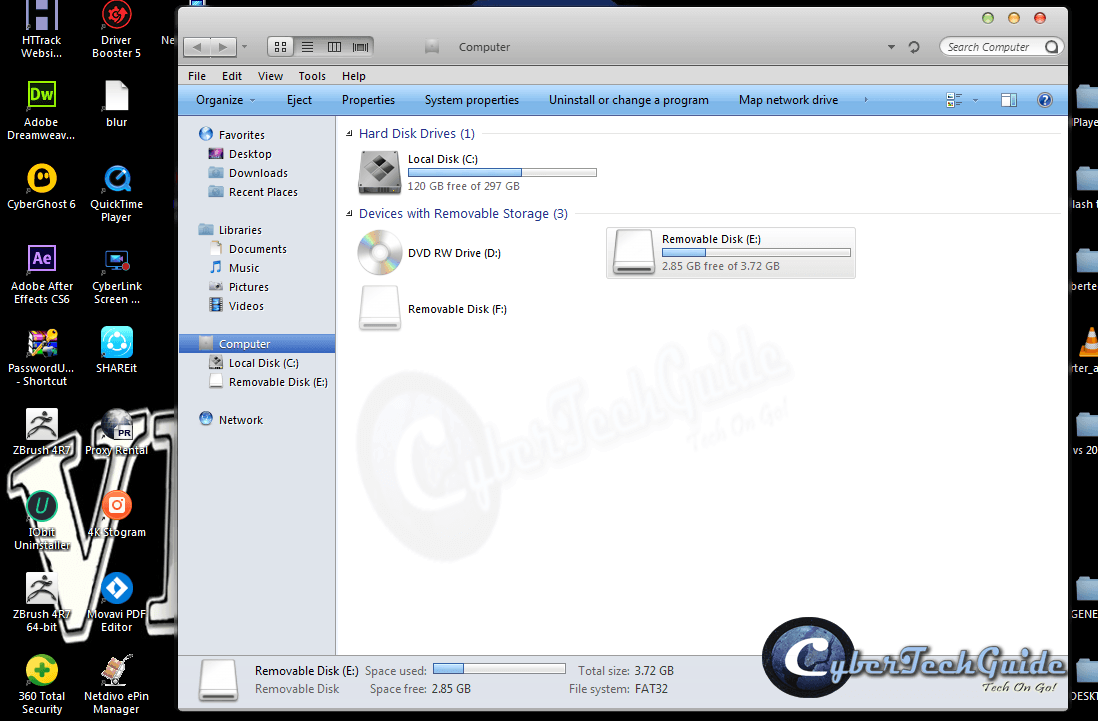Image on how to recover files from a corrupted flash drive