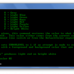 image of Command prompt with green text and black background