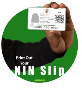 your NIN Slip print