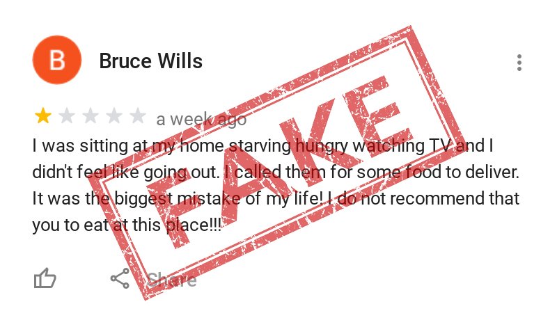 fake reviews