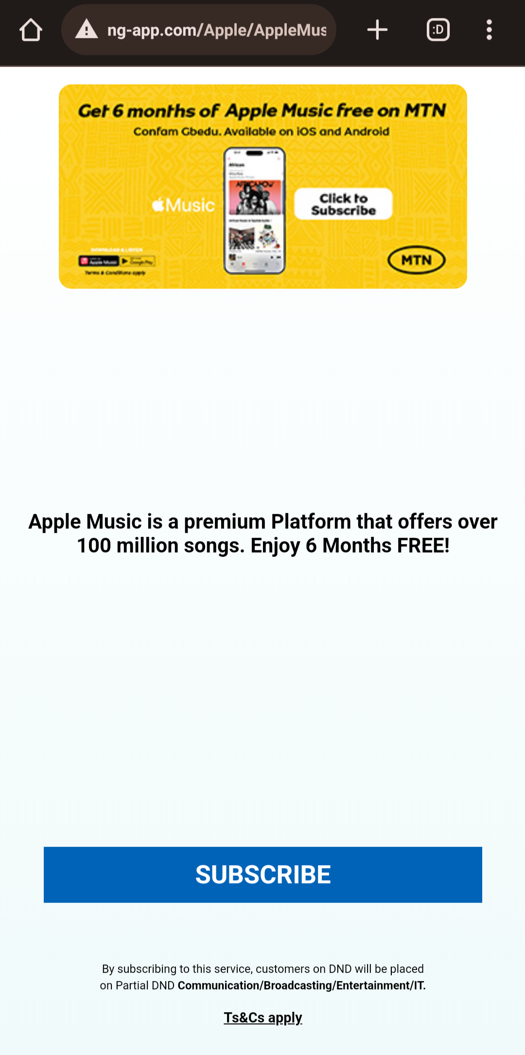 Free Apple Music MTN