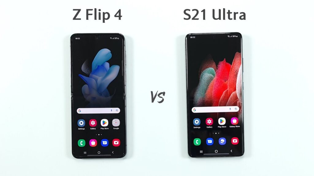 Samsung Galaxy S21 Ultra Vs Samsung Galaxy Z Flip 4