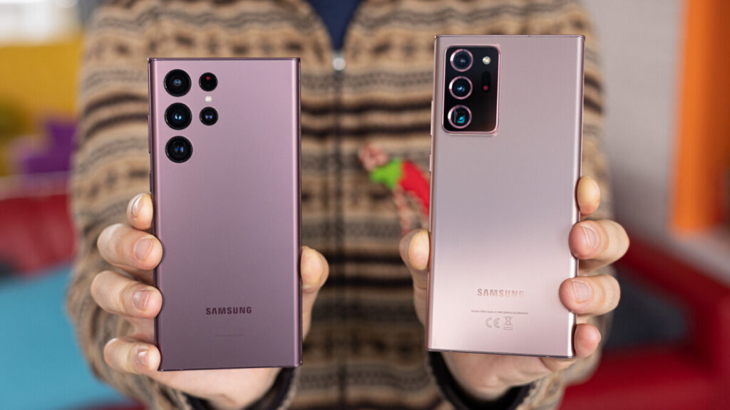 Samsung Galaxy S22 Ultra Vs Samsung Galaxy Note 20 Ultra