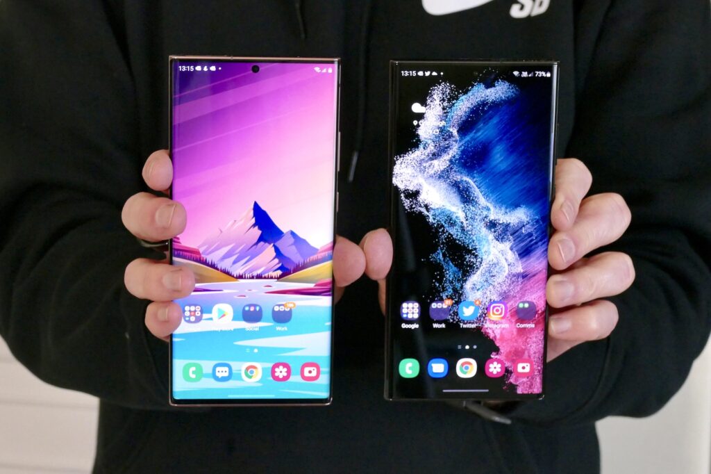 Samsung Galaxy S22 Ultra Vs Samsung Galaxy Note 20 Ultra