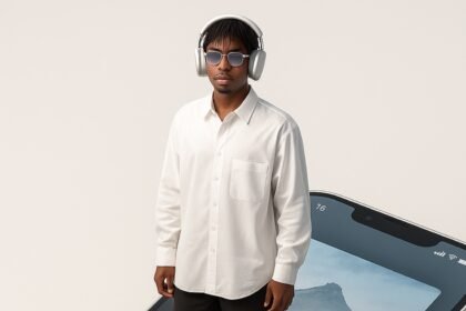 AI Prompt: Create Stunning Giant iPhone Screen Model Photography | Spotify Playlist Theme